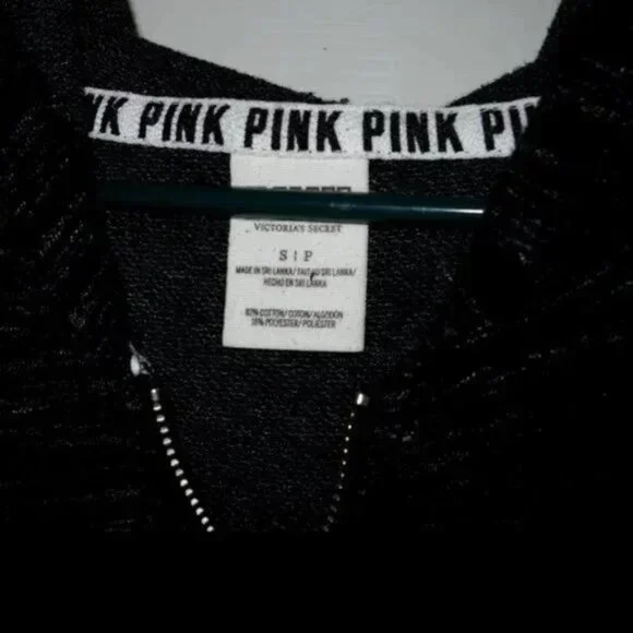 PINK Victoria's Secret Zip Up Hoodie Womens Size S/P - Picture 4 of 4